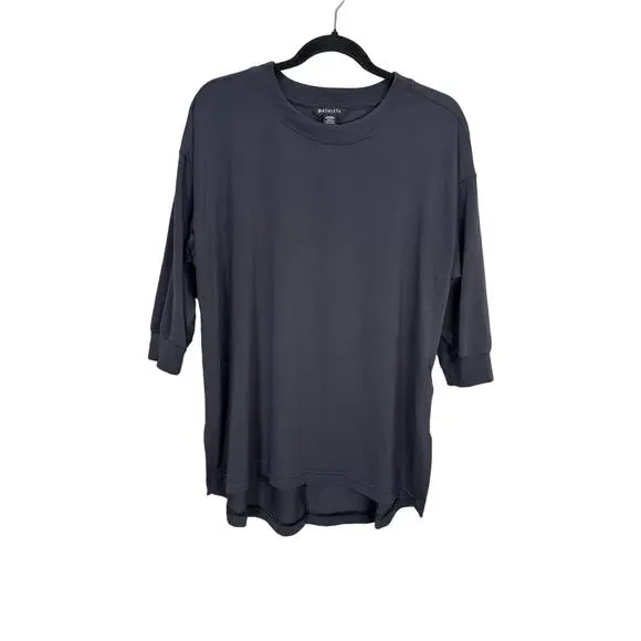 Athleta Women’s Tranquility Top Black Yoga Activewear Outdoor Shirt size Small - Picture 4 of 8